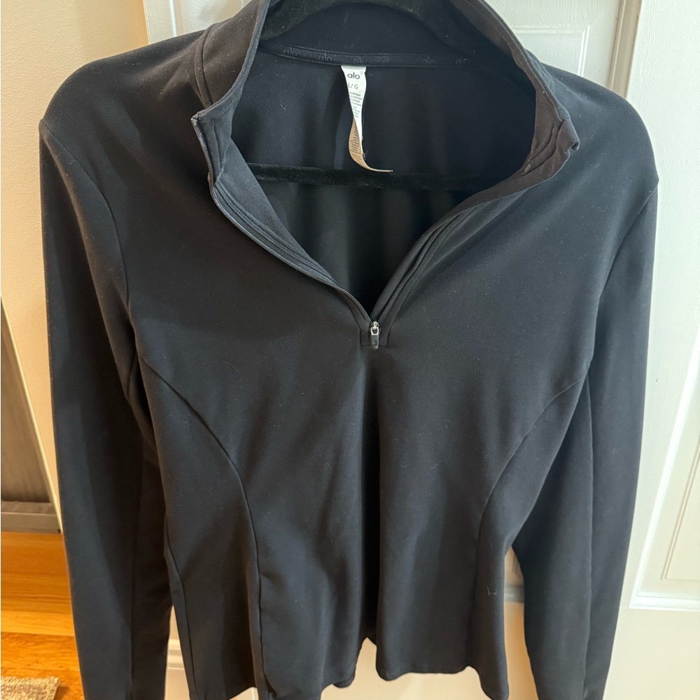 Black Quarter-Zip Pullover